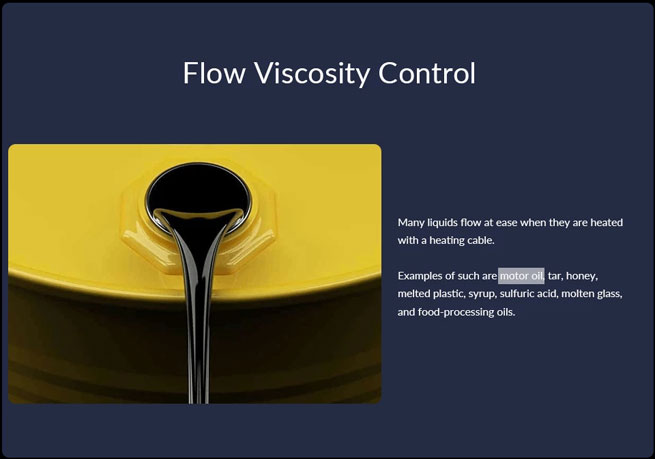 Flow Viscosity Control