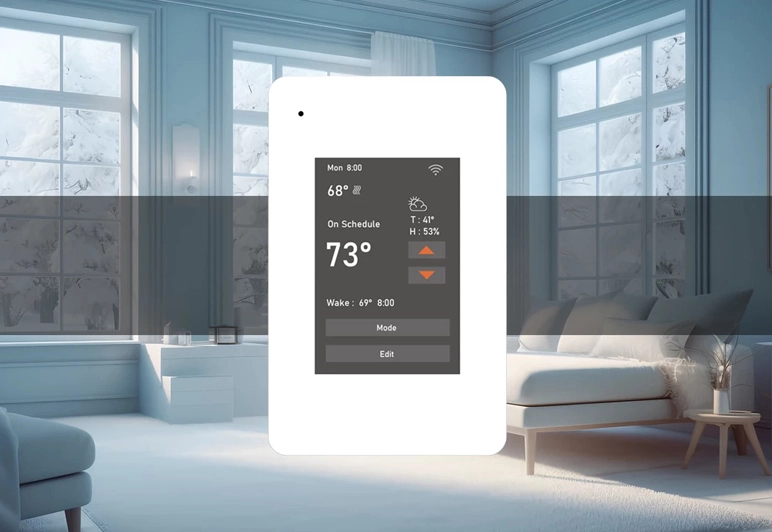 High-End Commercial Architecture and Touch Screen Thermostats